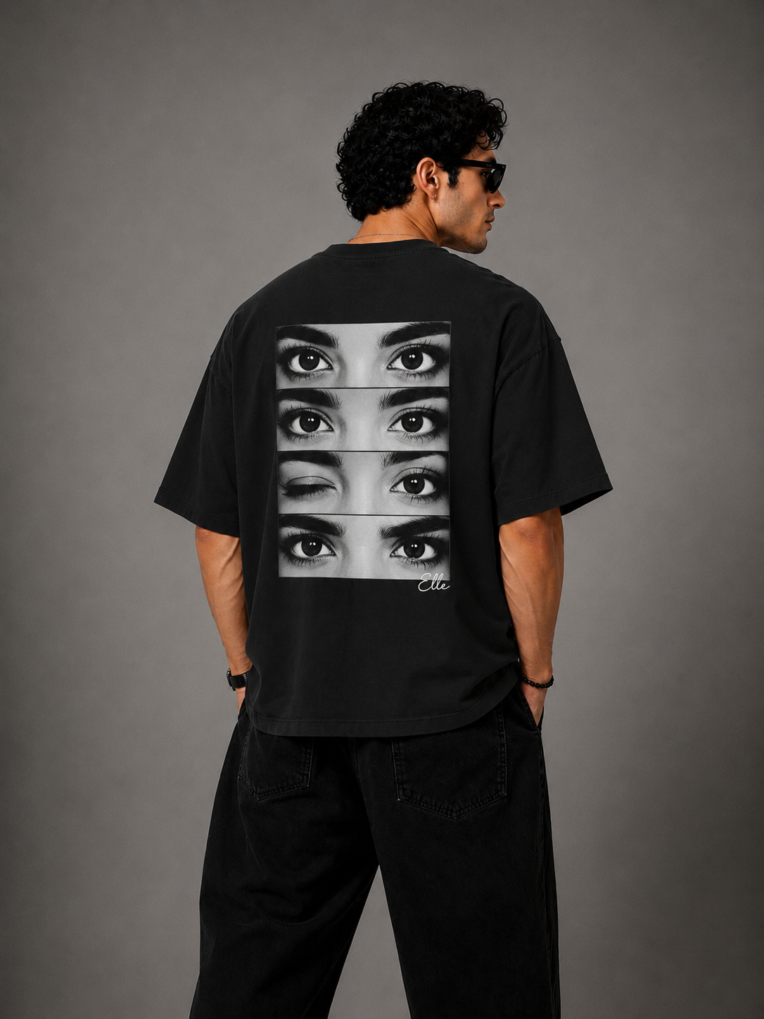 Custom Eye's Oversized T-shirt (Customised Pic)