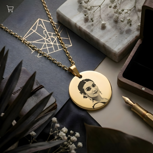 Personalized Photo Round Necklace