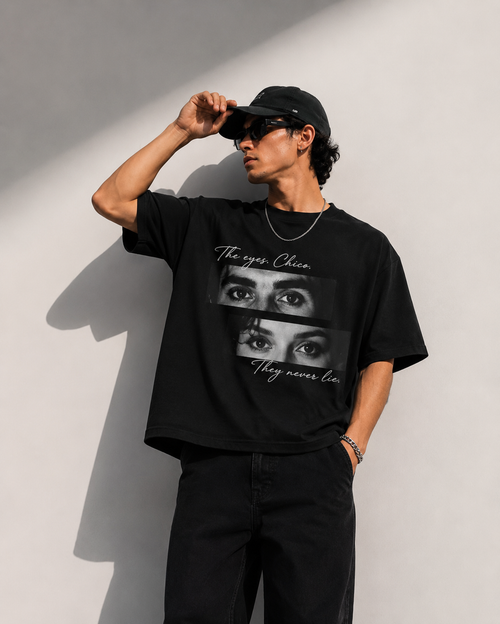 The Eyes Chico, They Never Lie Custom Eye Photo Oversized T-shirt