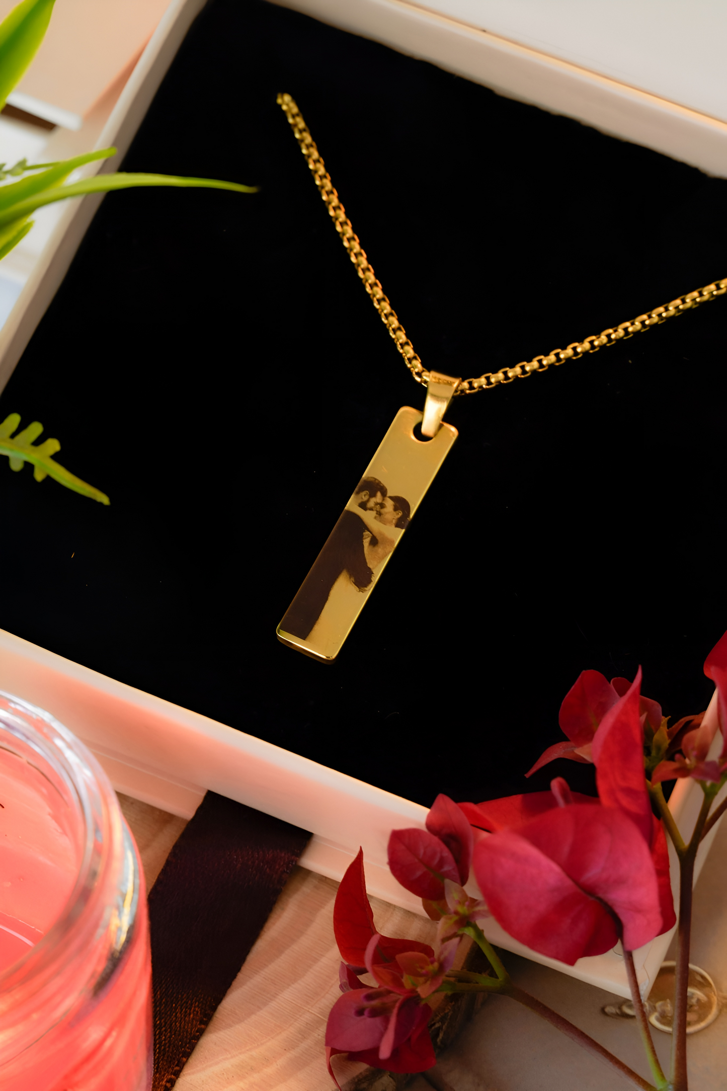 Couple Personalized Photo Necklace